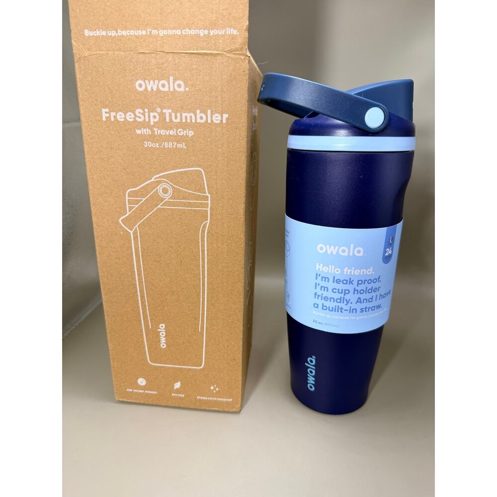 New Owala Dark Blue Tumbler 30 OZ